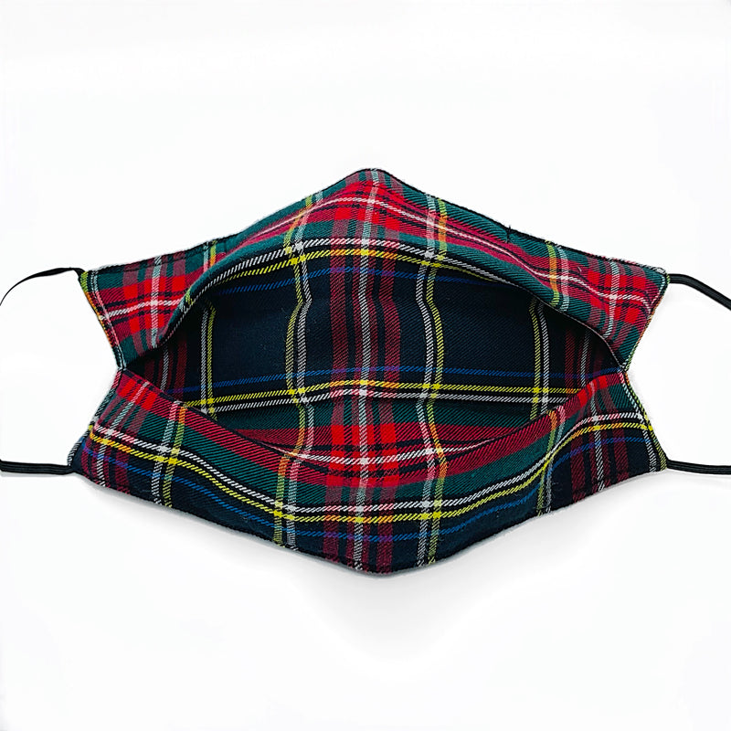 Plaid “NEW” curve red/green Mask