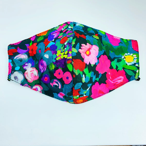 "The Painters florals" mask with Filter Pocket