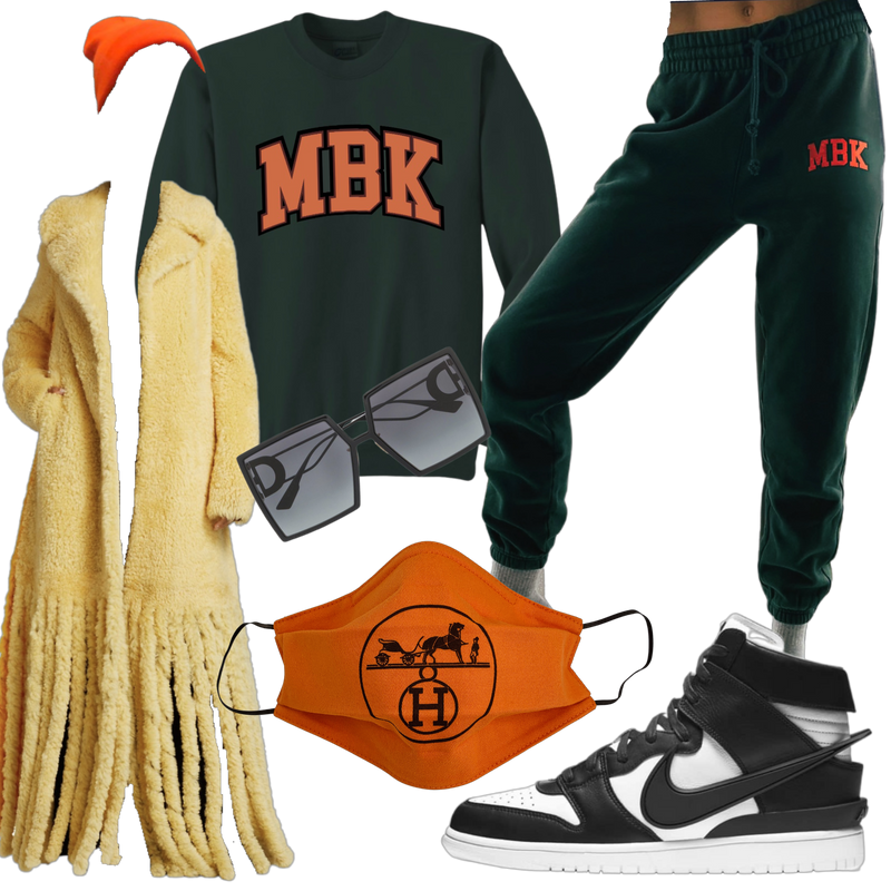 THE "MBK" FOREST GREEN CREWNECK
