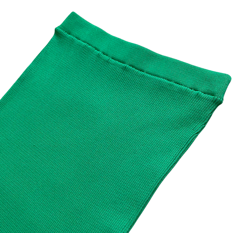 Ribbed Knit Midi Skirt