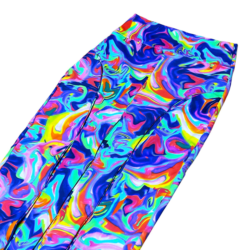 “Marina” multicoloured swirl skirt